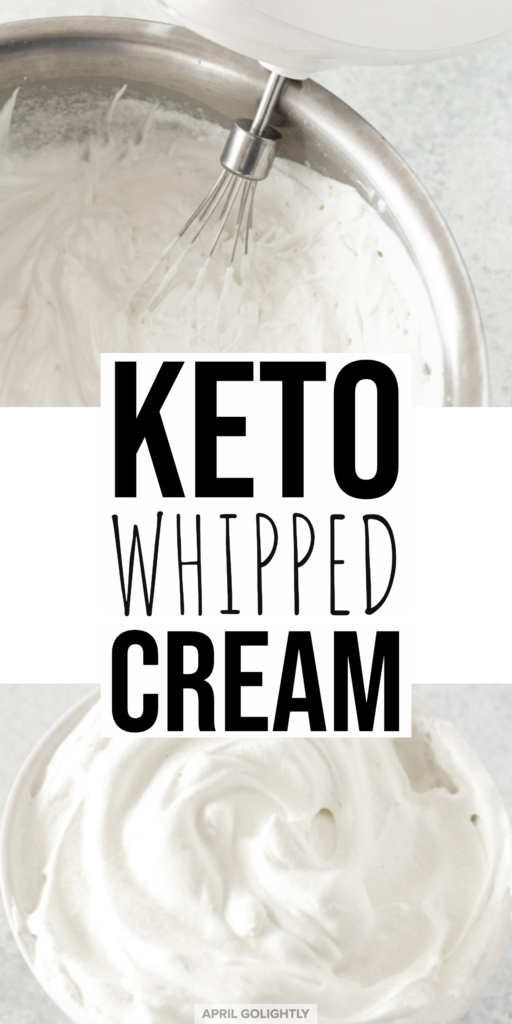 Low Carb Whipped Cream A SugarFree Topping April Golightly