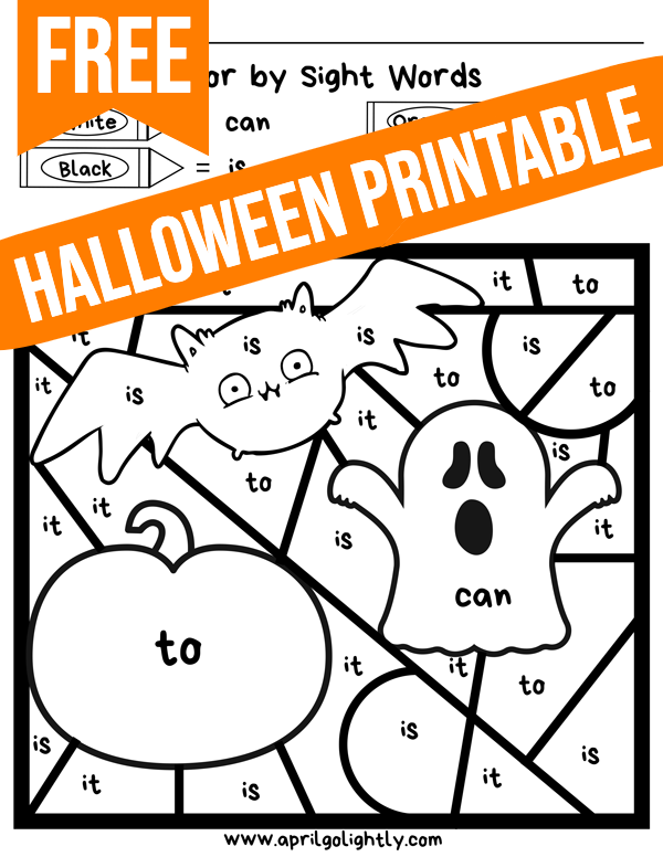 FREE Halloween Coloring Pages April Golightly