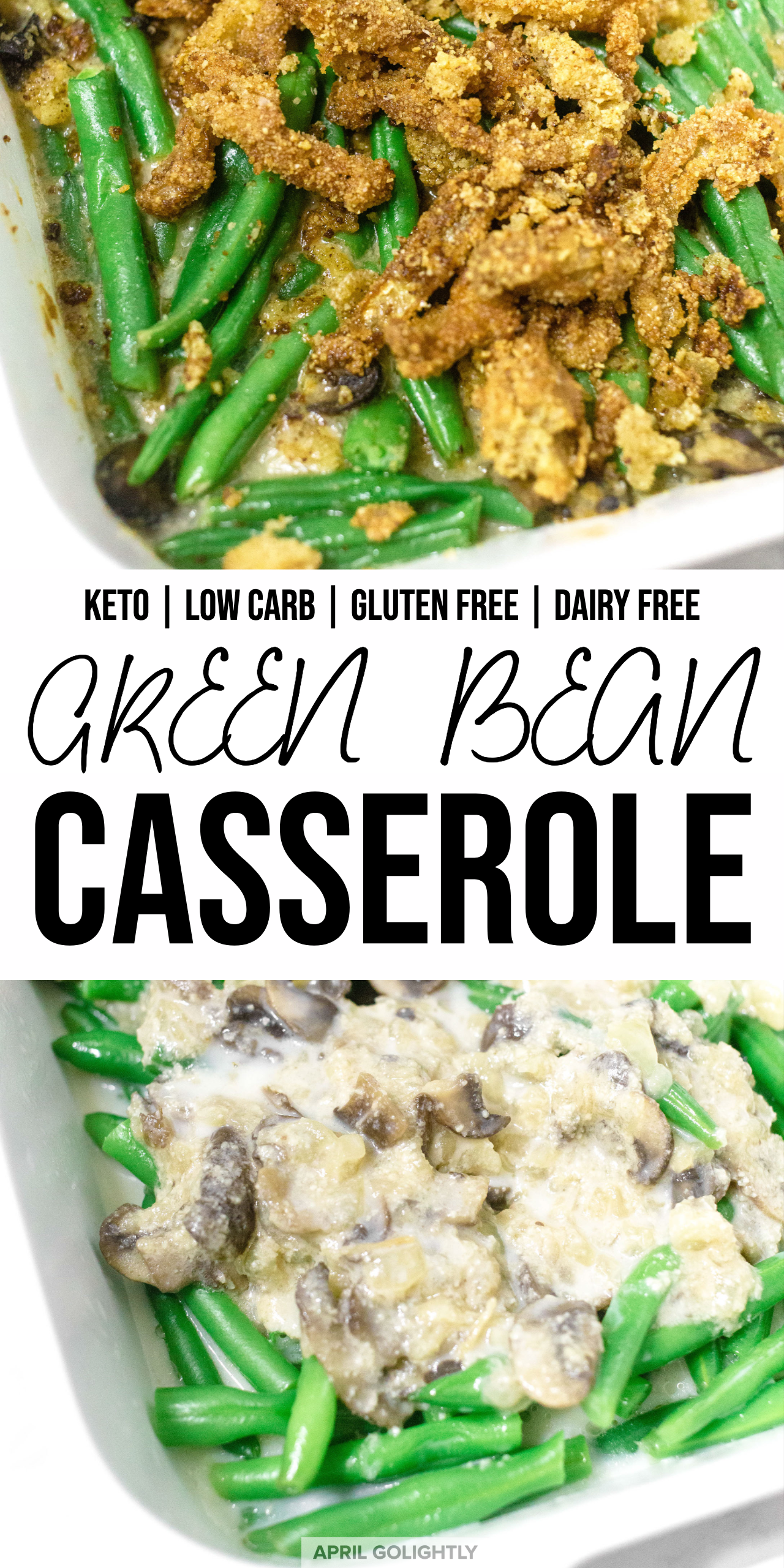 Green Bean Casserole low carb and keto