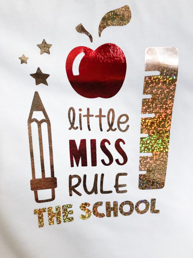 Cricut Iron On Foil Shirt Tutorial April Golightly