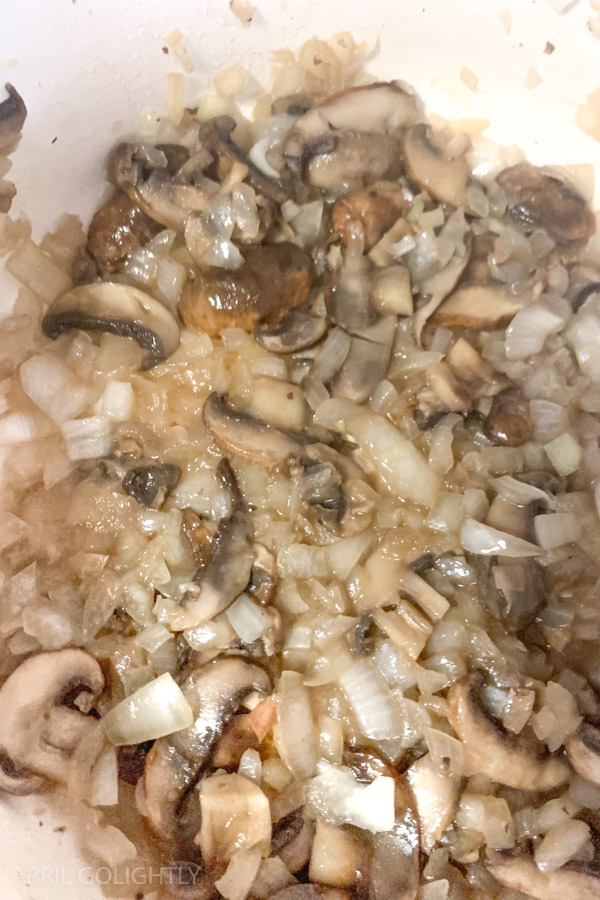 Saute Mushrooms and Onions