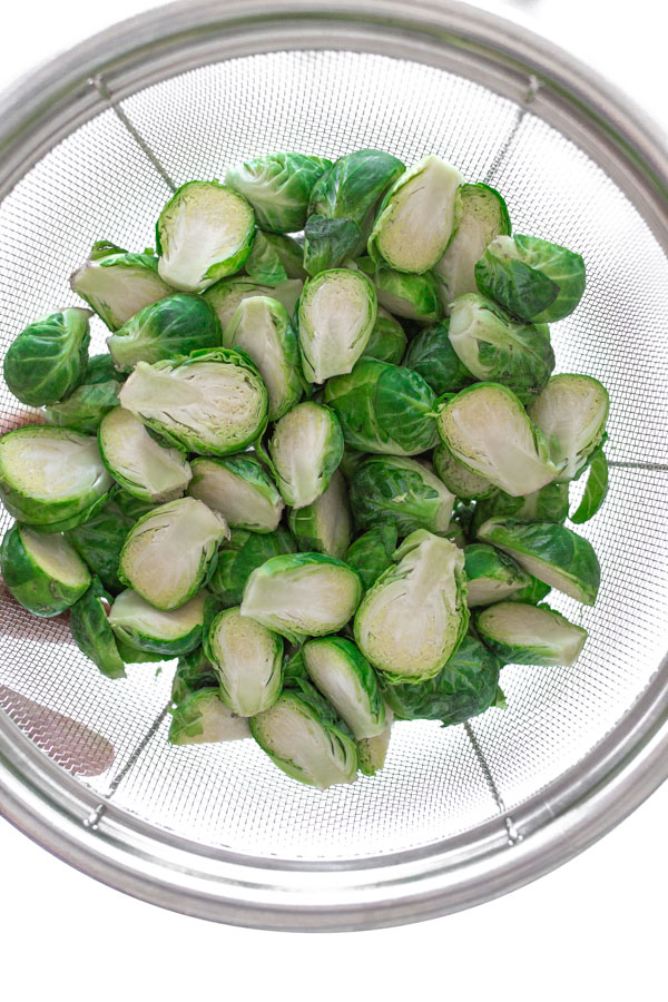 Dry the Brussel Sprouts