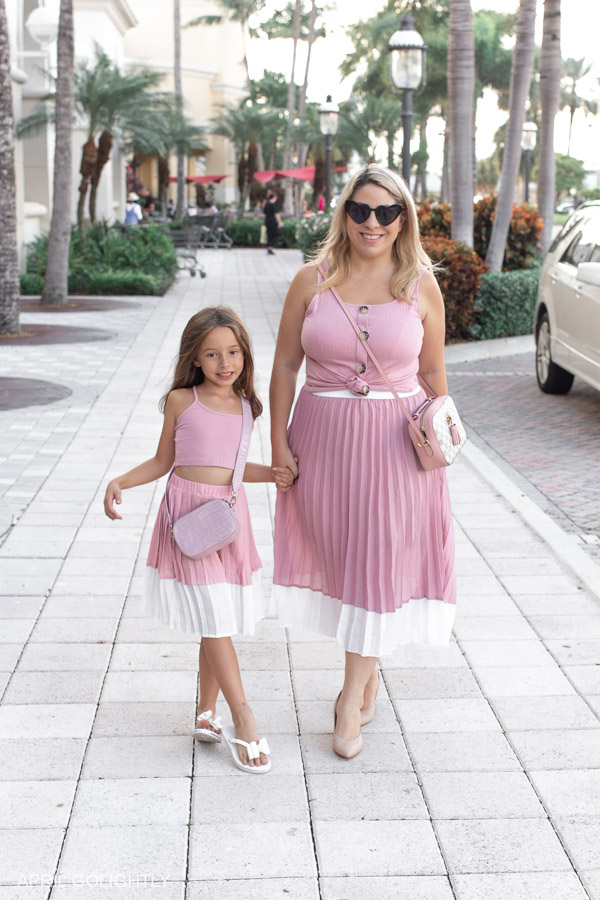Pink Skirt Outfits for Mommy and Me 