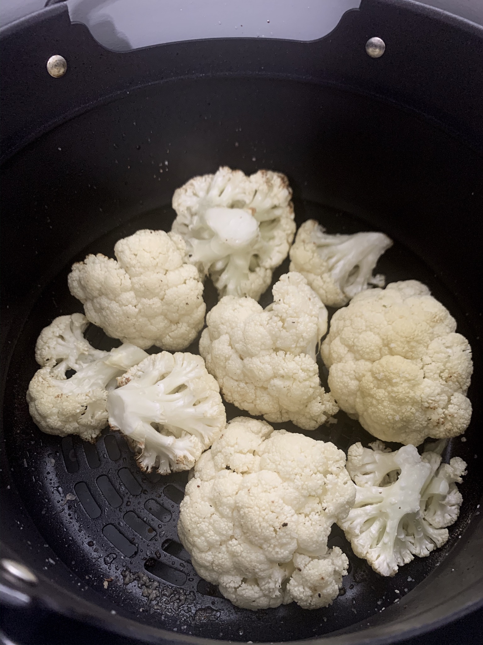 air fried cauliflower