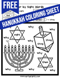 Hanukkah Coloring Pages - April Golightly