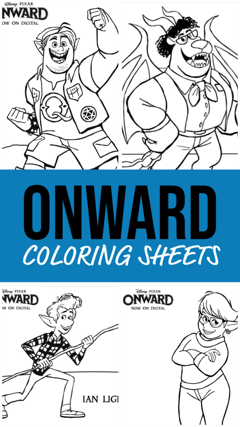 ONWARD Coloring Pages - FREE Printables