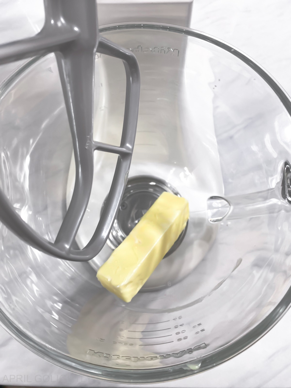 Butter Creamed in the stand mixer