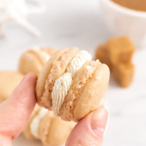 Salted Caramel Macarons with Salted Caramel Filling