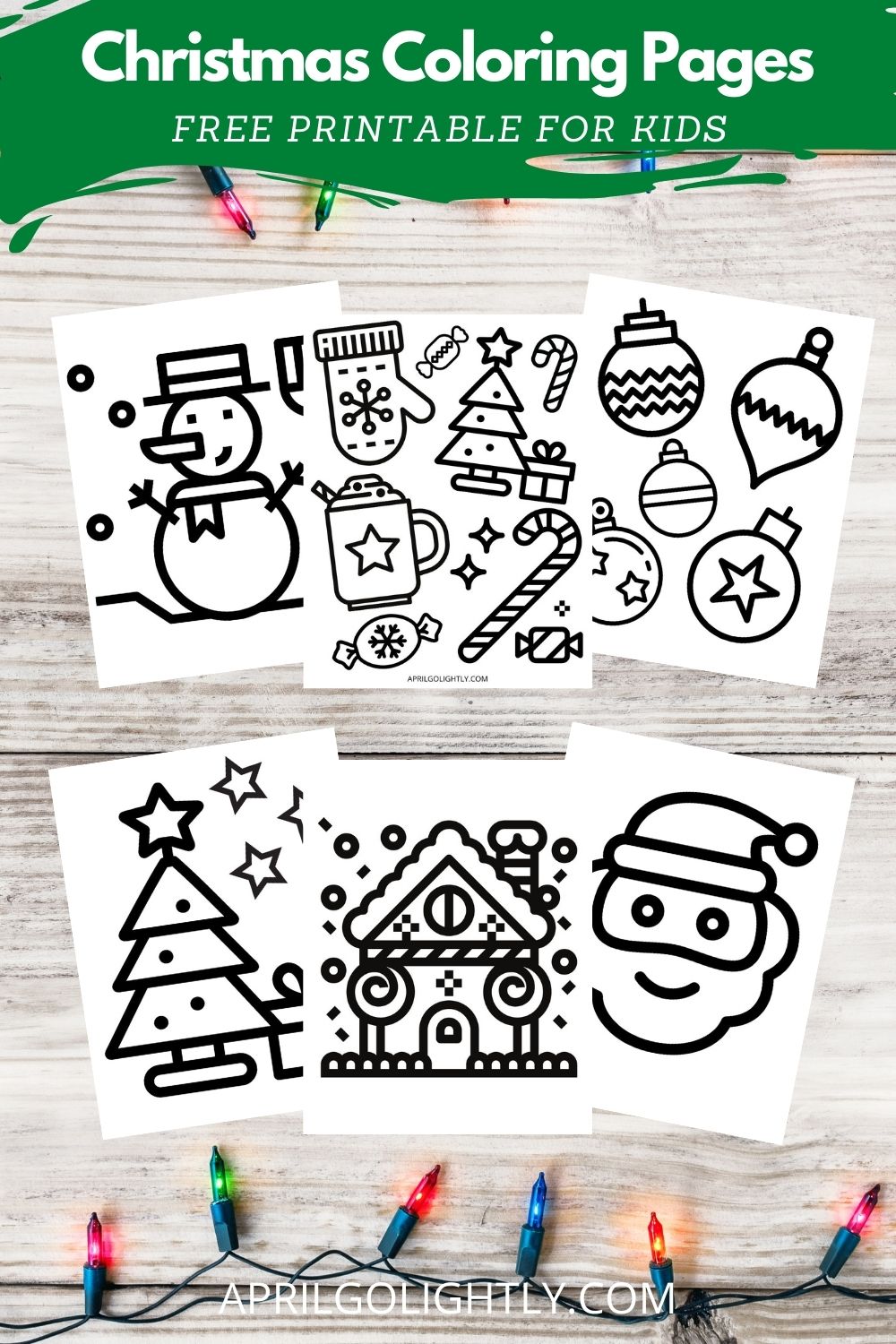 We absolutely love coloring here and have been working on getting used to writing and coloring in the lines with these Christmas Coloring Pages Free Printable.