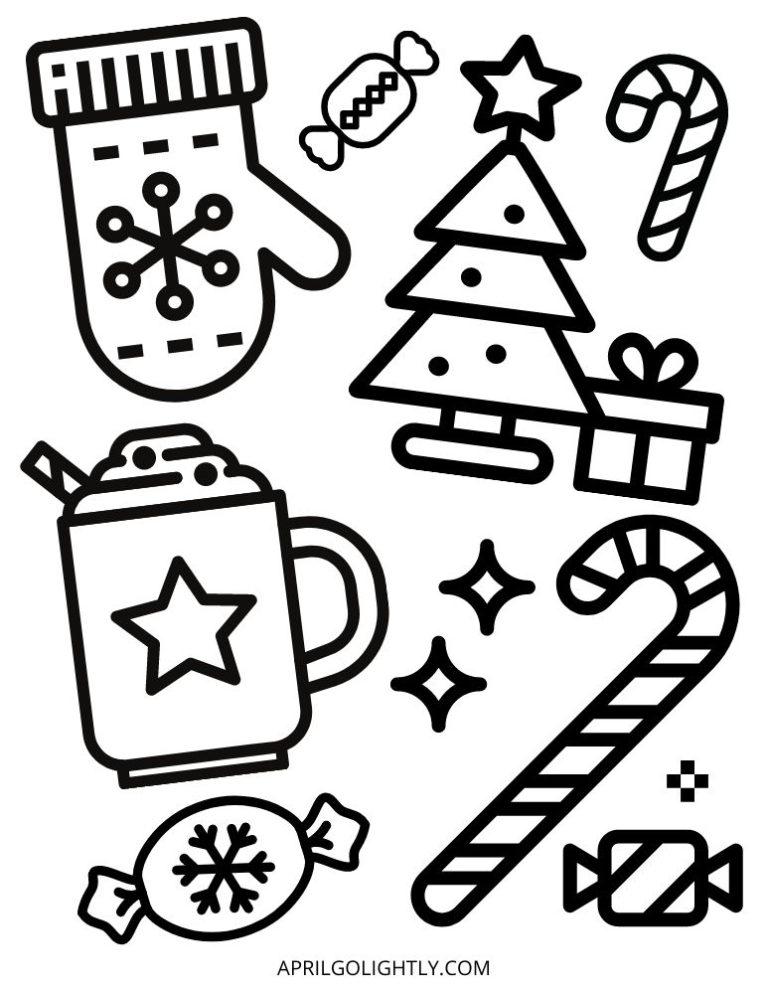 10+ Christmas Coloring Pages Free Printables