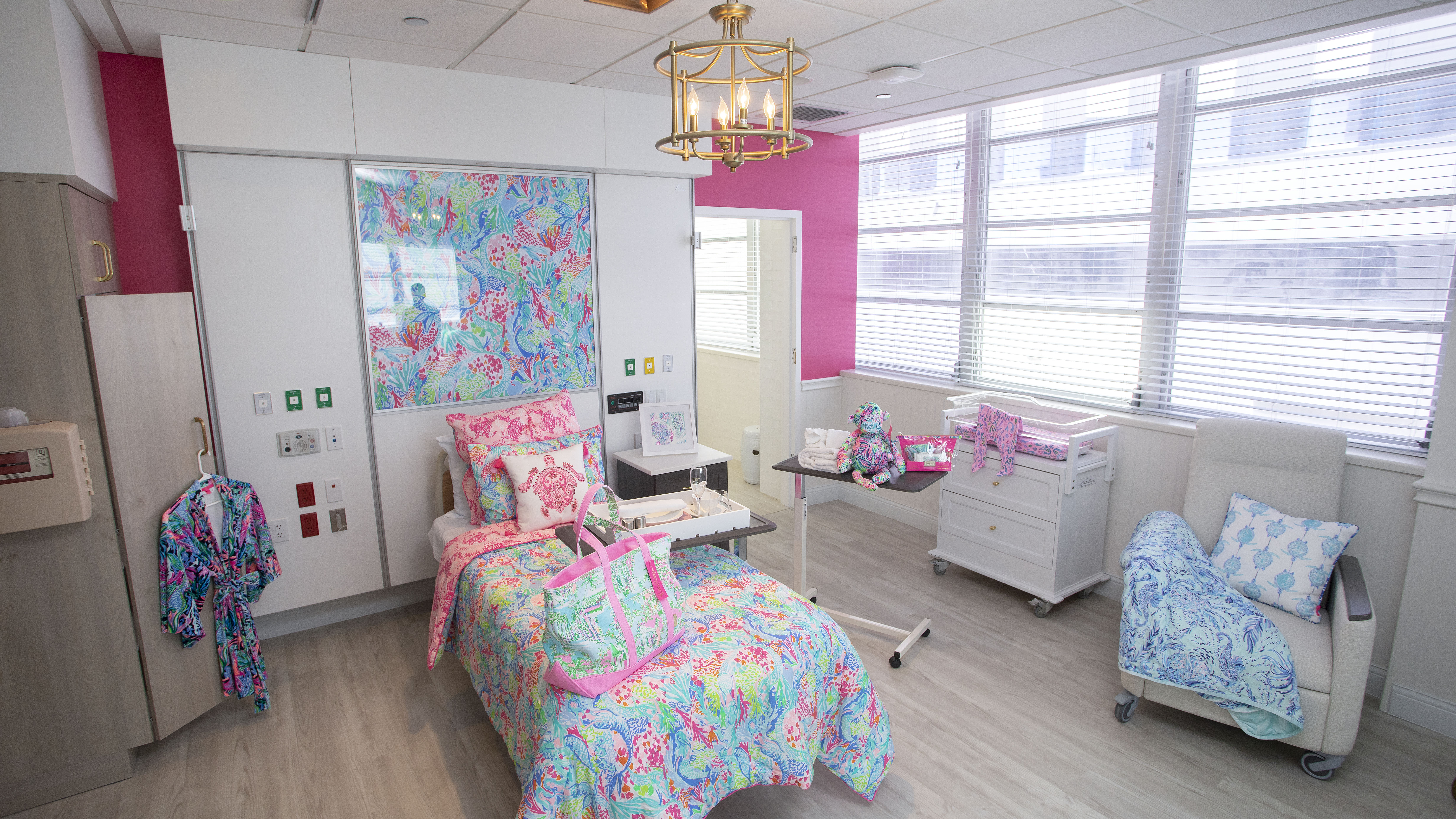 Lilly Pulitzer Birthing Suite